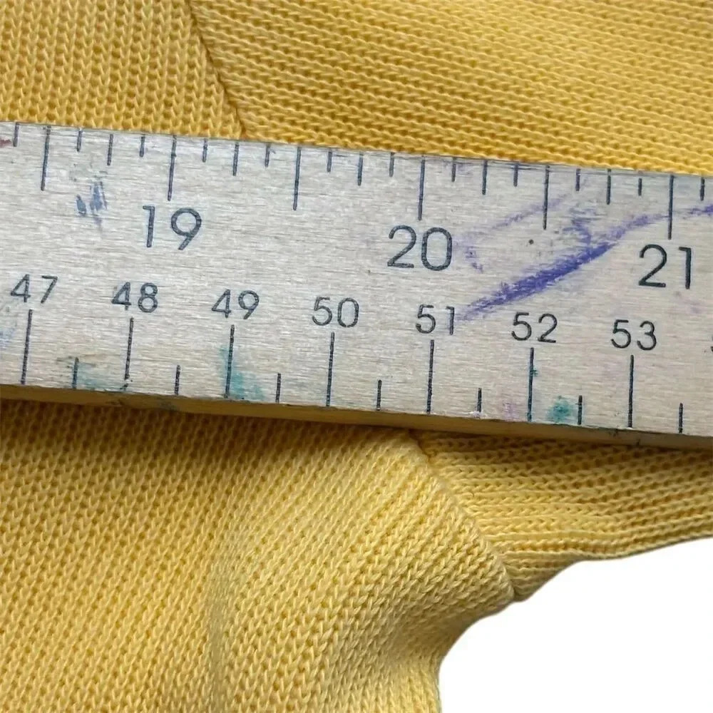 Pendleton Women's Medium Yellow Mock Neck Pullove… - image 5